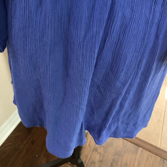 Entro Royal Blue cold shoulder blouson dress Size S - Picture 12 of 17
